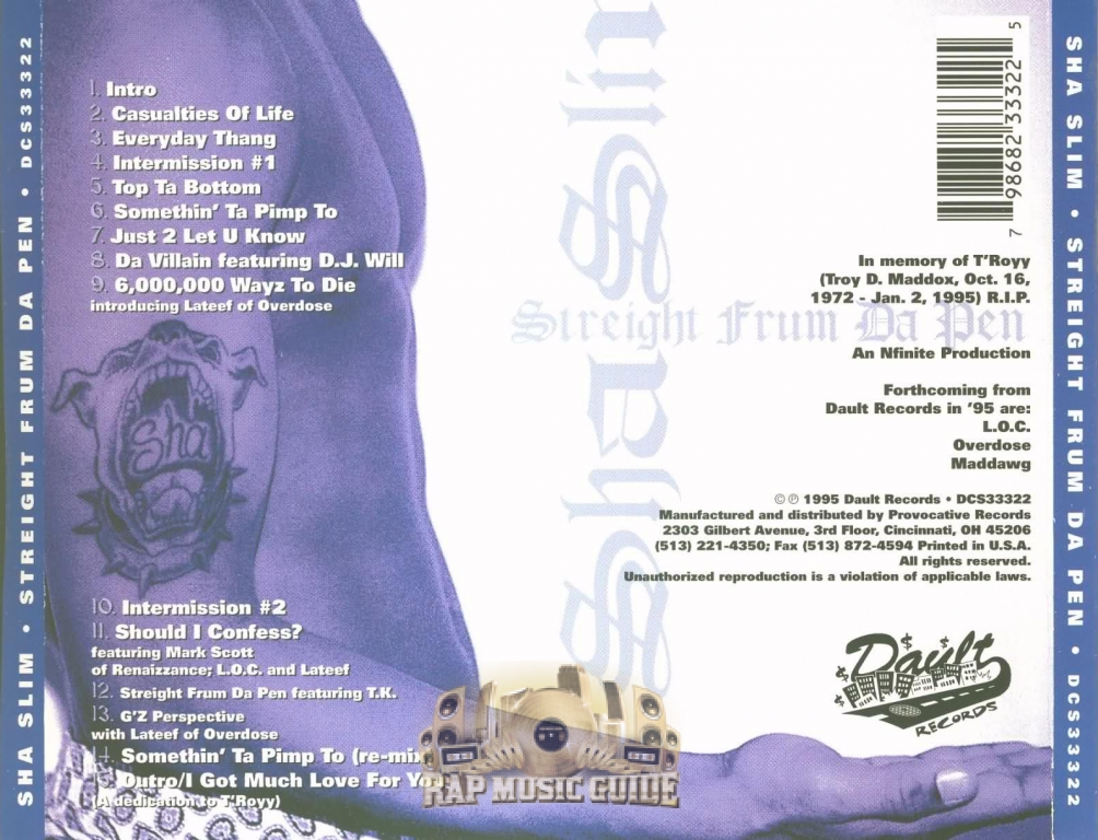 Sha Slim - Streight Frum Da Pen: CD | Rap Music Guide